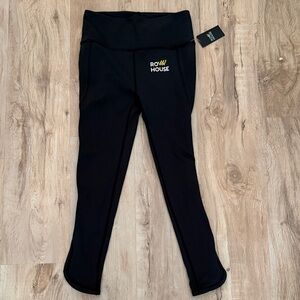 Free People Women’s Infinity Black Leggings, RowHouse Logo, Size S